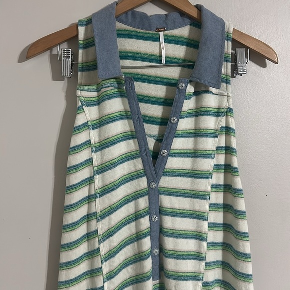 Free People Downtown Midi Dress SIZE Large - Picture 5 of 13